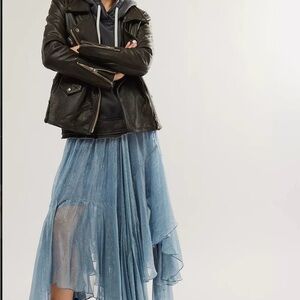 Free People One Clover Shine Skirt